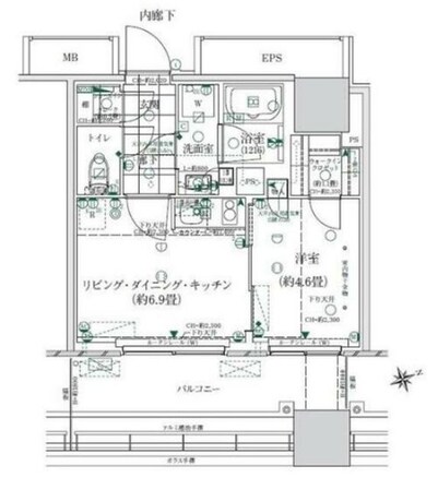 ローレルタワールネ浜松町の物件間取画像